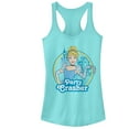 thumbnail image 1 of Junior's Cinderella Party Crasher  Racerback Tank Top Cancun Medium, 1 of 3