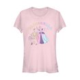 thumbnail image 1 of Junior's Cinderella Rainbow Scene  Graphic Tee Light Pink Large, 1 of 2