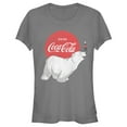 thumbnail image 1 of Junior's Coca Cola Polar Bear  Graphic Tee Charcoal X Large, 1 of 3