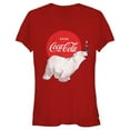thumbnail image 1 of Junior's Coca Cola Polar Bear  Graphic Tee Red X Large, 1 of 3