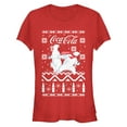thumbnail image 1 of Junior's Coca Cola Ugly Christmas Polar Bear  Graphic Tee Red 2X Large, 1 of 2