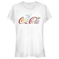thumbnail image 1 of Junior's Coca Cola Unity Rainbow Dove Logo Graphic Tee White 2X Large, 1 of 3