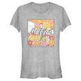thumbnail image 1 of Junior's Coca Cola Unity Square Lyrics Logo  Graphic Tee Athletic Heather 2X Large, 1 of 3