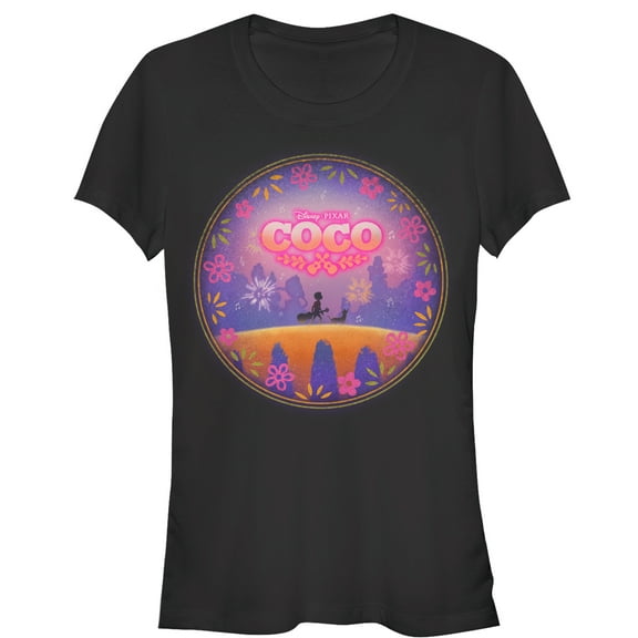 Junior's Coco Bridge to Land of the Dead  Graphic Tee Black X Large