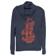 thumbnail image 1 of Junior's Coco Ernesto Remember Me Cowl Neck Sweatshirt Navy Blue X Small, 1 of 3