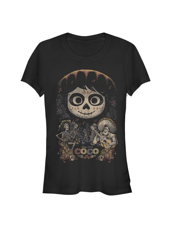 Junior's Coco Miguel & Musical Scene Graphic Tee Black X Large