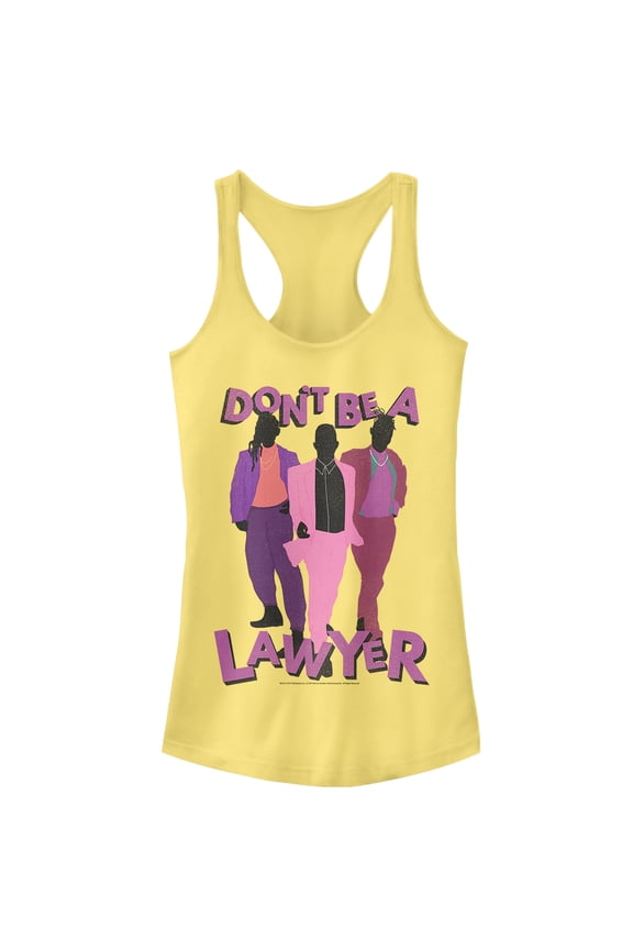 Junior's Crazy Ex-Girlfriend Don't Be a Lawyer  Racerback Tank Top Banana X Large