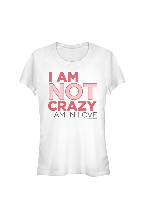 Junior's Crazy Ex-Girlfriend I'm in Love  Graphic Tee White Medium