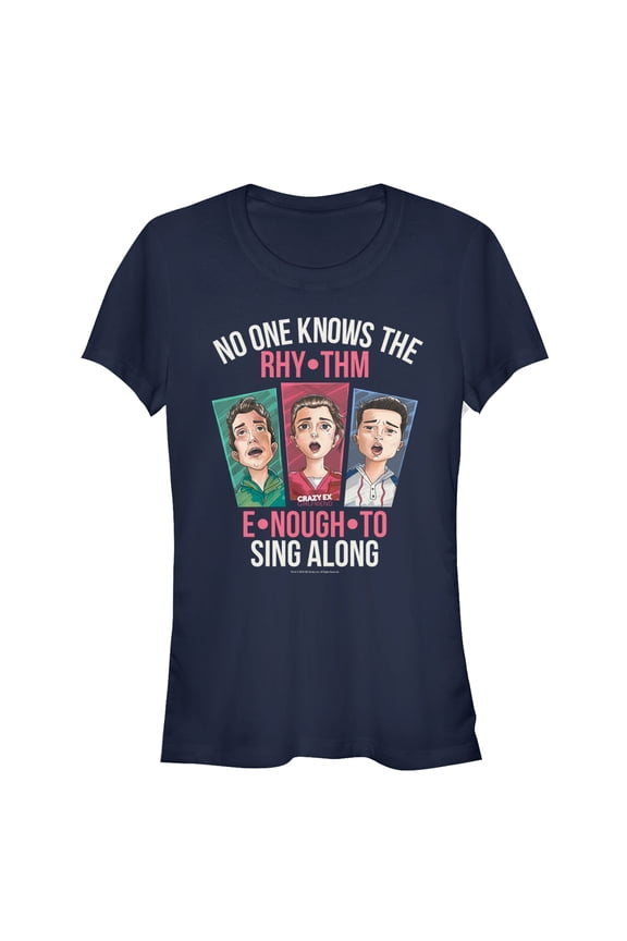 Junior's Crazy Ex-Girlfriend No One Knows the Rhythm  Graphic Tee Navy Blue Small
