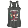 thumbnail image 1 of Junior's Crazy Ex-Girlfriend No One Knows the Rhythm  Racerback Tank Top Charcoal Small, 1 of 3