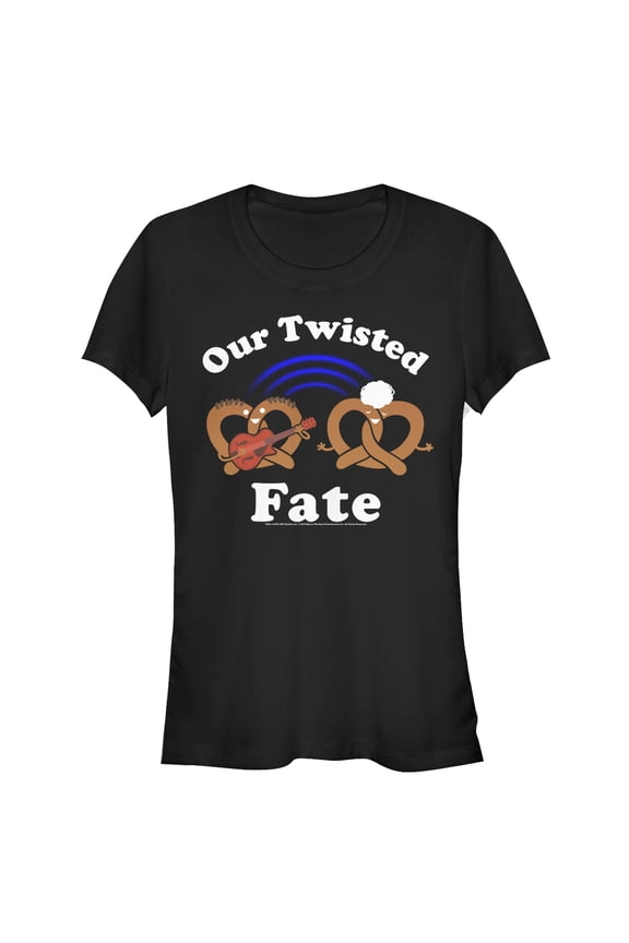Junior's Crazy Ex-Girlfriend Twisted Fate Pretzel Graphic Tee Black X Large