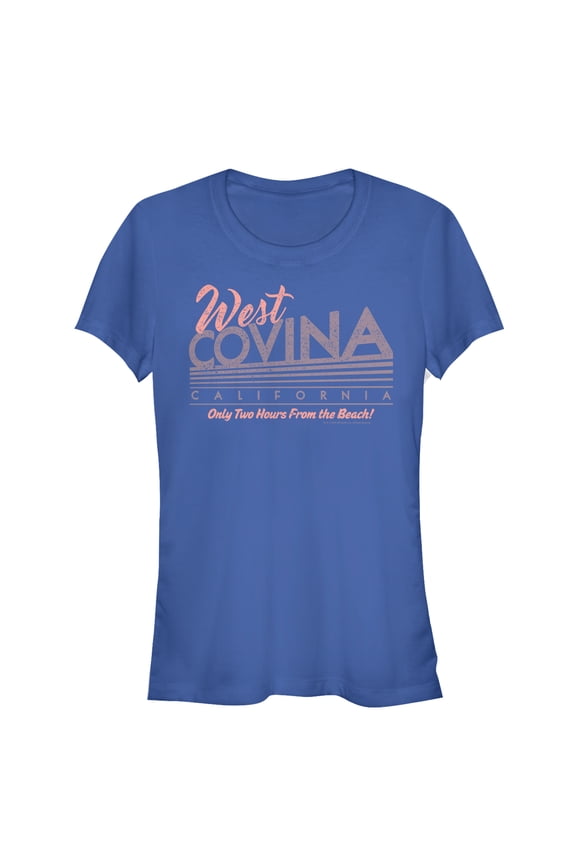 Junior's Crazy Ex-Girlfriend West Covina California Graphic Tee Royal Blue Small