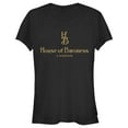 thumbnail image 1 of Junior's Cruella House of Baroness London Logo Gold Graphic Tee Black Medium, 1 of 3