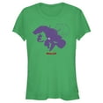 thumbnail image 1 of Junior's DC League of Super-Pets Lex Luthor and Lulu Silhouettes  Graphic Tee Kelly Green Small, 1 of 3