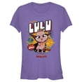 thumbnail image 1 of Junior's DC League of Super-Pets Rule the World Lulu Badge  Graphic Tee Purple Large, 1 of 3