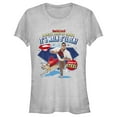 thumbnail image 1 of Junior's DC League of Super-Pets Superman and Krypto Walk O'Clock  Graphic Tee Athletic Heather Medium, 1 of 3