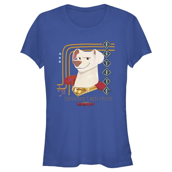Junior's DC League of Super-Pets Superman's Best Friend Krypto  Graphic Tee Royal Blue Large