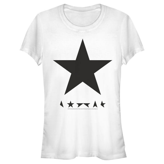 Junior's David Bowie Blackstar Graphic Tee White Medium