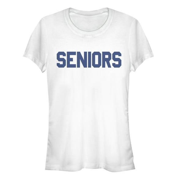 Junior's Dazed and Confused Seniors Graphic Tee White Medium