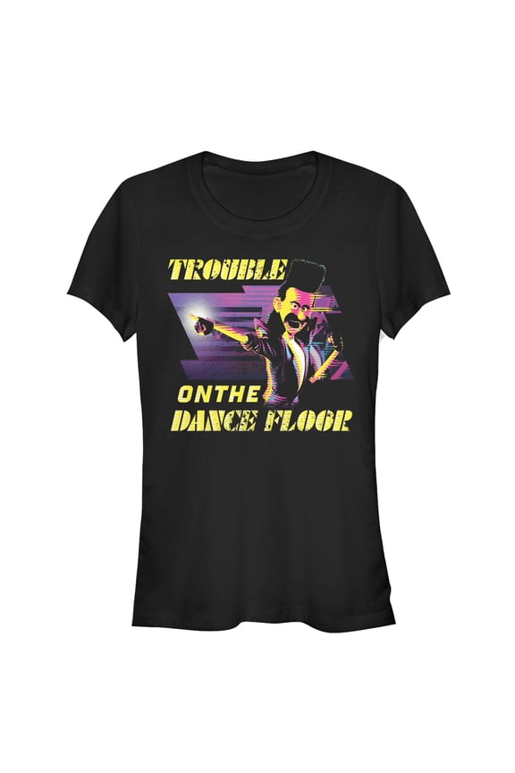 Junior's Despicable Me 3 Balthazar Trouble Dance Floor Graphic Tee Black Large