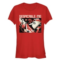 Junior's Despicable Me 3 Modern Gru Scene  Graphic Tee Red X Large
