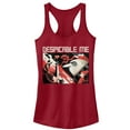 thumbnail image 1 of Junior's Despicable Me 3 Modern Gru Scene  Racerback Tank Top Scarlet 2X Large, 1 of 3