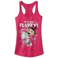 thumbnail image 1 of Junior's Despicable Me Agnes So Fluffy Unicorn  Racerback Tank Top Dark Pink 2X Large, 1 of 3