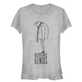 thumbnail image 1 of Junior's Despicable Me Evil Genius Gru Profile  Graphic Tee Athletic Heather 2X Large, 1 of 2