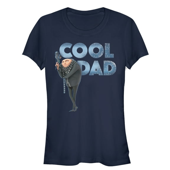 Junior's Despicable Me Gru Cool Dad  Graphic Tee Navy Blue 2X Large