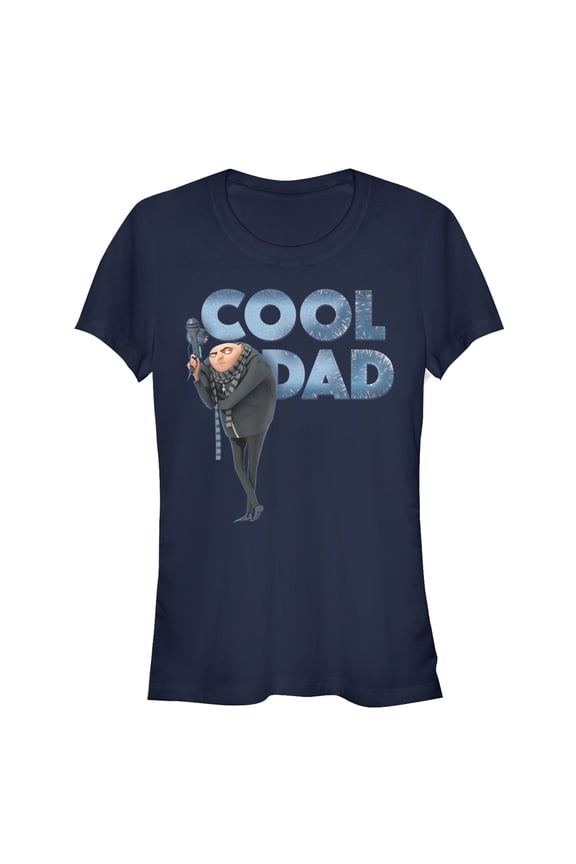 Junior's Despicable Me Gru Cool Dad Graphic Tee Navy Blue Small