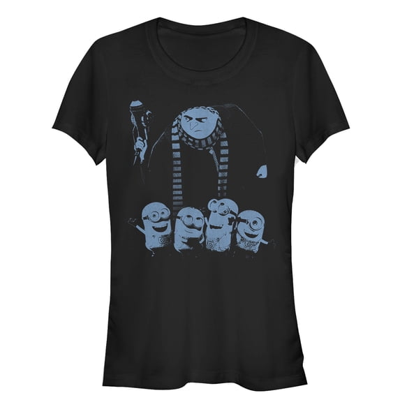 Junior's Despicable Me Gru Minion Shot Graphic Tee Black Small