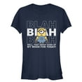 thumbnail image 1 of Junior's Despicable Me Minion Blah Mood Today  Graphic Tee Navy Blue Small, 1 of 2
