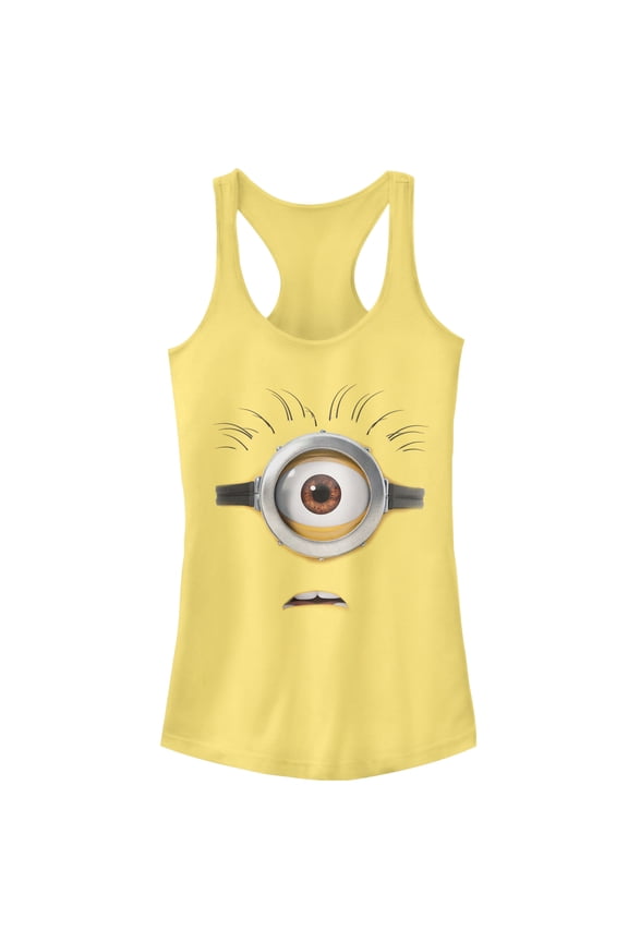 Junior's Despicable Me Minion Costume Racerback Tank Top Banana 2X Large