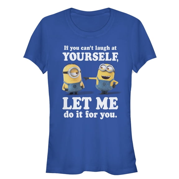Junior's Despicable Me Minion Laugh At You Graphic Tee Royal Blue Small