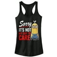 thumbnail image 1 of Junior's Despicable Me Minion Not Day to Care  Racerback Tank Top Black 2X Large, 1 of 4