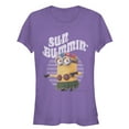 thumbnail image 1 of Junior's Despicable Me Minion Sun Bummin' Hula  Graphic Tee Purple 2X Large, 1 of 2