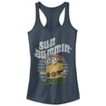 thumbnail image 1 of Junior's Despicable Me Minion Sun Bummin' Hula  Racerback Tank Top Indigo Small, 1 of 3