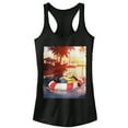 thumbnail image 1 of Junior's Despicable Me Minion Tropical Vacation  Racerback Tank Top Black Small, 1 of 4