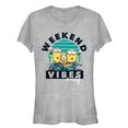thumbnail image 1 of Junior's Despicable Me Minion Weekend Vibes  Graphic Tee Athletic Heather X Large, 1 of 2