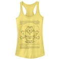 thumbnail image 1 of Junior's Despicable Me Minion da Vinci Man  Racerback Tank Top Banana Medium, 1 of 3
