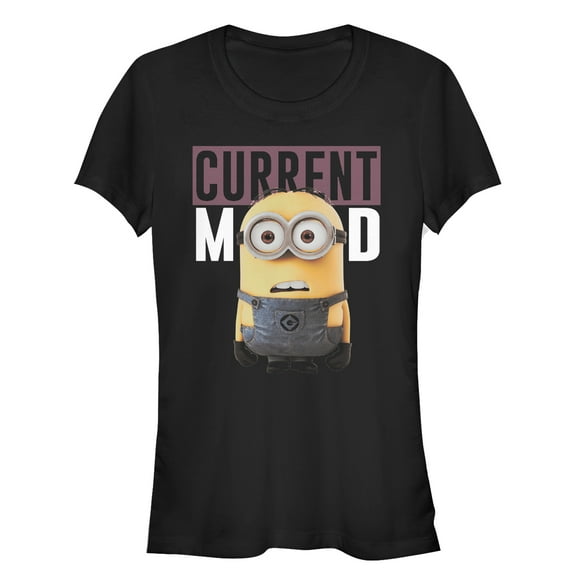 Junior's Despicable Me Minions Current Mood Graphic Tee Black 2X Large
