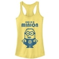 thumbnail image 1 of Junior's Despicable Me One in Minion Smile Racerback Tank Top Banana Small, 1 of 3