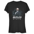 thumbnail image 1 of Junior's Disney Artemis Fowl Butler Portrait  Graphic Tee Black X Large, 1 of 2