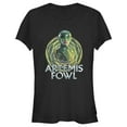 thumbnail image 1 of Junior's Disney Artemis Fowl Captain Holly Short Swirl Graphic Tee Black Large, 1 of 2