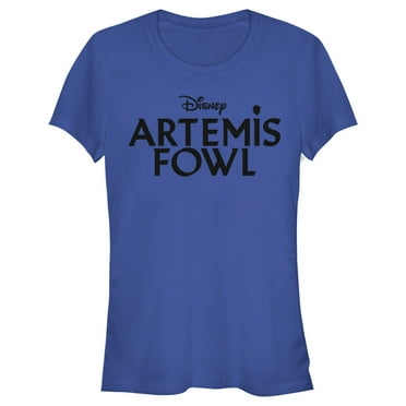 Junior's Disney Artemis Fowl Classic Logo  Graphic Tee Royal Blue Large