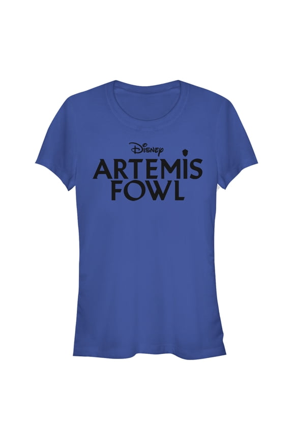 Junior's Disney Artemis Fowl Classic Logo Graphic Tee Royal Blue X Large