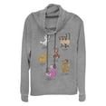 thumbnail image 1 of Junior's Disney Cute Classic Cats  Cowl Neck Sweatshirt, 1 of 4