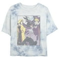 thumbnail image 1 of Junior's Disney Distressed Villains Poster Crop Graphic Tee White/Blue 2X Large, 1 of 3
