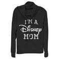 thumbnail image 1 of Junior's Disney I'm a Mom Distressed Logo Cowl Neck Sweatshirt Black 3X Large, 1 of 4