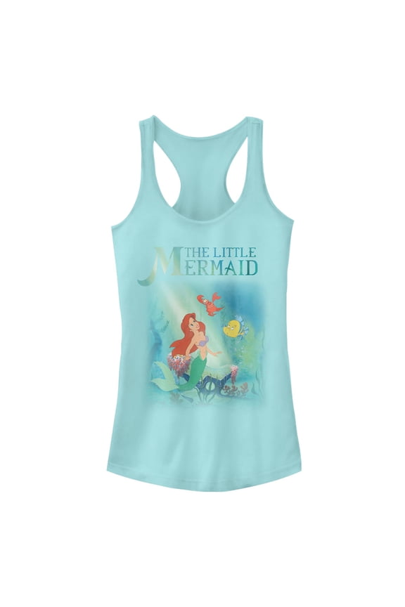 Junior's Disney Mermaid Friends Trio Racerback Tank Top